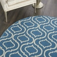 thumbnail image 6 of Nourison Jubilant Modern Moroccan Blue 5'3" x ROUND Area Rug, (5' Round), 6 of 8