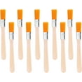 thumbnail image 6 of 10Pcs Flat Paint Brushes Small Wood Paint Brush Artist Craft Paint Brushes Watercolor, Small Painting Brush Bulk Art Detail Oil Brush for Kid Adult(5.5 x 0.6 Inch) (White), 6 of 12