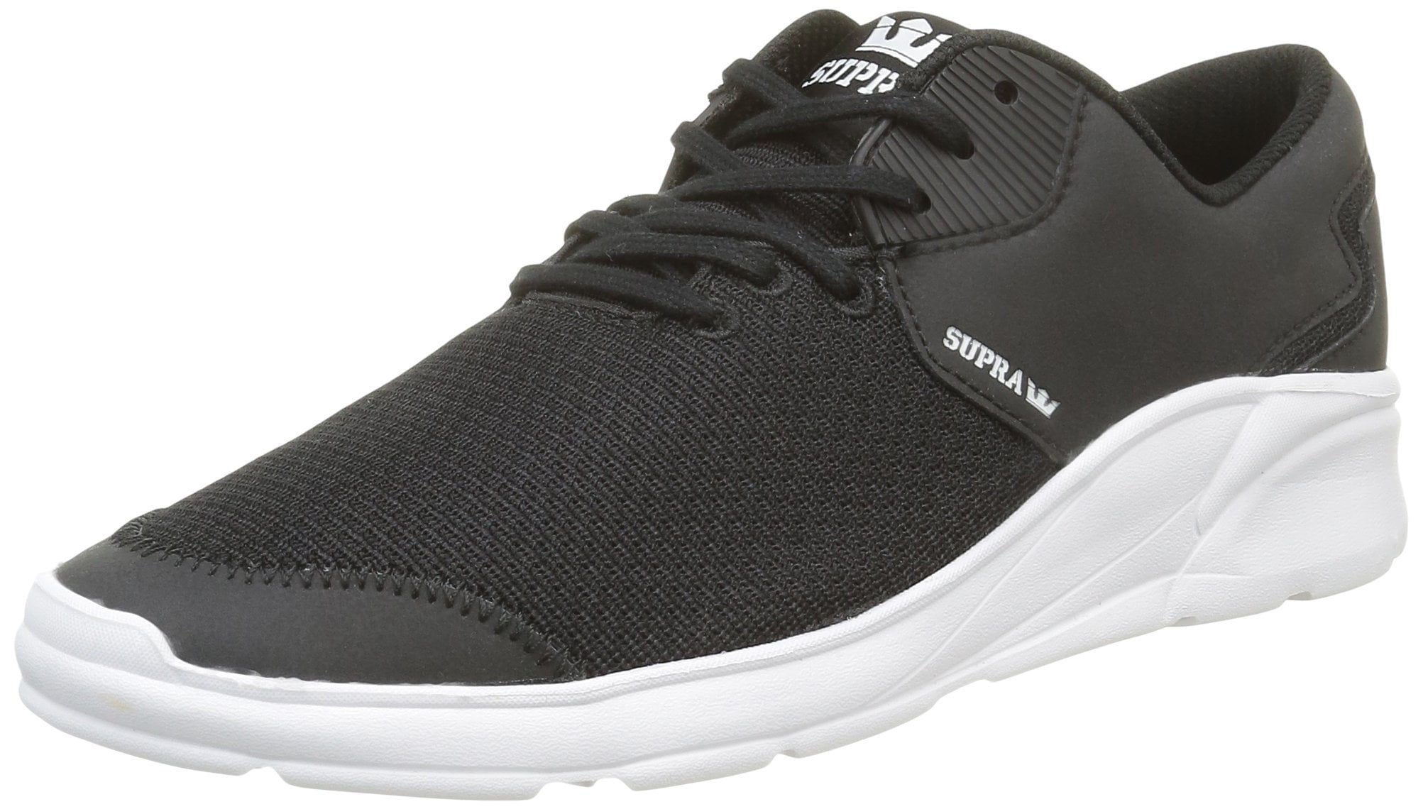 Supra Noiz Sneakers Black White - Walmart.com