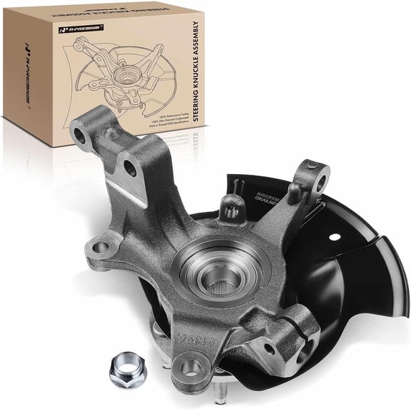 A-Premium Front Right Steering Knuckle & Wheel Bearing Hub Assembly Compatible with Ford Edge 2007 2008 2009 2010, Passenger Side