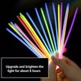 thumbnail image 2 of serony 100 Pcs Bâton Lumineux Portable 5 Couleurs Usage Unique Décoration de Fête Extérieure avec Connecteurs, 2 of 9