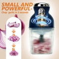 thumbnail image 4 of Electric Garlic Press Food Chopper 17oz Glass Bowl 250W Mincer Blender Meat Vegetables Meal Prep, 4 of 6
