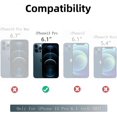 thumbnail image 2 of Diseño para iPhone 13 Pro Funda Crystal Clear Slim Fit Funda protectora para teléfono con soporte de anillo Soporte magnético para automóvil Función compatible con, 2 of 5