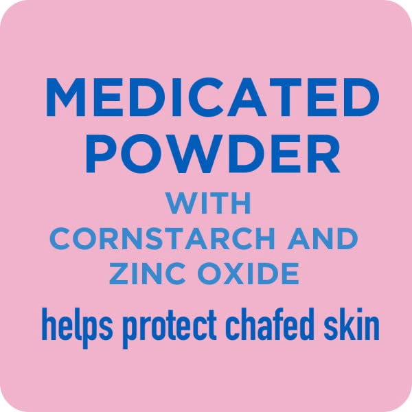 Caldesene Baby Powder with Cornstarch & Zinc Oxide, Light Scent, 5 oz, 4 Pack