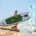 thumbnail image 2 of Feath-R-lite Inflatable Stand Up Paddle Board, SUP Green Camo Pattern Paddle Board 10'x30''x6'' (LxWxH),Adjustable Aluminum Paddles,Fins, Accessories like Backpack and Hand Pump,unisex, 2 of 6