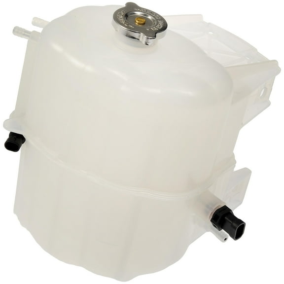Dorman 603-5132 Engine Coolant Reservoir for Specific International Models, Transparent; Black