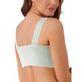 thumbnail image 3 of INSPIRE CHIC Women's Full-Coverage Mesh Everyday Bralette Push-Up Comfort Wirefree Bras XL Light Green, 3 of 4