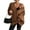 Brown, variant on Women's Fashion Loose Cable-knitted Long Sleeve Cardigan Jacket with Lantern Sleeves for Fall and Winter Wear, Comfortable and Stylish,Black,S