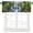 Landscape-33, variant on Green Forest Tree Valance Curtain Pine Coniferou Trees Forest Watercolor Style Rod Pocket Valance Window Treatments Short Curtains for Kitchen Farmhouse Decor 54x18inch