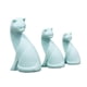 thumbnail image 4 of Figuras de gato lindas de casa de muñecas de resina 1/12 Colección en miniatura Decoración de habitación Accesorios Azul, 4 of 9
