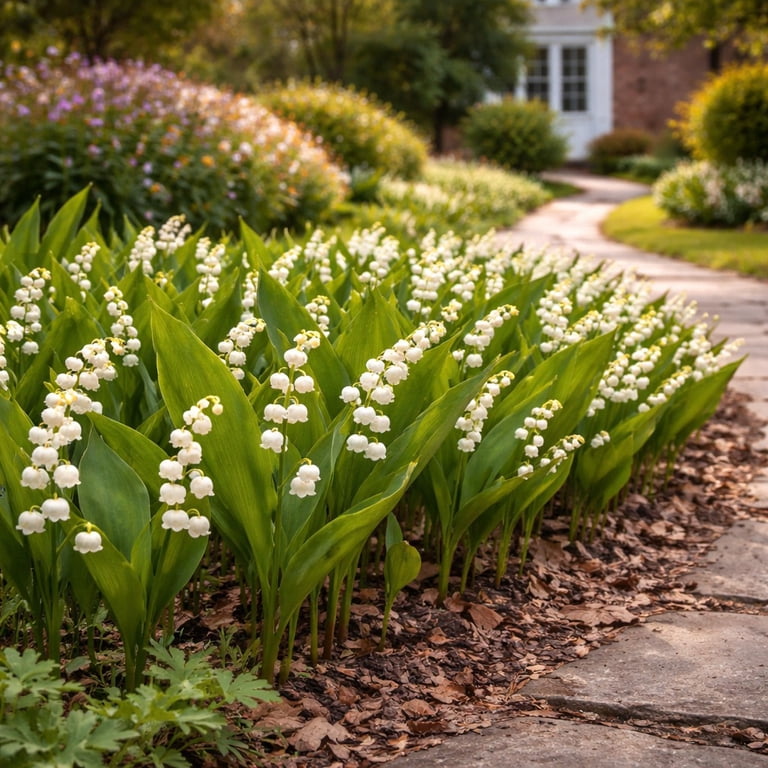 Perennial Spring-Summer Blooming Lily of the Valley Flowers - 8