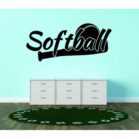 Do It Yourself Wall Decal Sticker Softball Sport Quote Teen Boy Girl Bedroom 20×30 Do It Yourself Wall Decal Sticker Softball Sport Quote Teen Boy Girl Bedroom 20×30