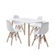 thumbnail image 2 of Comedor 4 Sillas con Mesa Cuadrada Blanco, 2 of 6