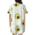 thumbnail image 6 of Goofa Avocado of a Hear for Womens Cotton 2 Piece Pajamas Set Classic Short Sleeve Pjs Set Soft Button Down Sleepwear Loungewear-4X-Large, 6 of 7