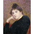 thumbnail image 2 of Petitjean, Hippolyte 12x14 Gold Ornate Wood Framed with Double Matting Museum Art Print Titled - Portrait De Femme, 2 of 4