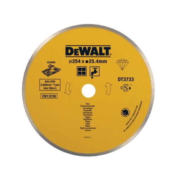 DEWALT - Ceramic Diamond Tile Blade 254 x 25.4mm