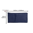thumbnail image 3 of 3 Pack Eyeglass Case Top Closure, Slip In Eyeglass Case Soft Faux Leather For Large Glasses, Men, Leather - Blue, Brown, & Grey, 3 of 8