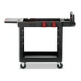 thumbnail image 2 of Heavy Duty Adaptable Utility Cart 2 Shelves, 25.2w x 51.5d x 36h, Black, 2 of 4