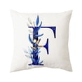 thumbnail image 1 of TechWave 1PCS Throw Pillow Covers Alphabet Decorative Pillow Letter Flowers Cushion Covers 18 X 18 Inch Square Pillow Protectors For Sofa Couch Bedroom Car Chair Home 1pc Throw Pillows Throw Pillows, 1 of 4