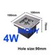 thumbnail image 3 of Lámpara LED enterrada para exteriores, cuadrada, resistente al agua IP68, 1 W, 3 W, 4 W, 5 W, 6 W y 9 W, para decoración de jardín, CA 85-265 V, CC 12 V, 3 of 5