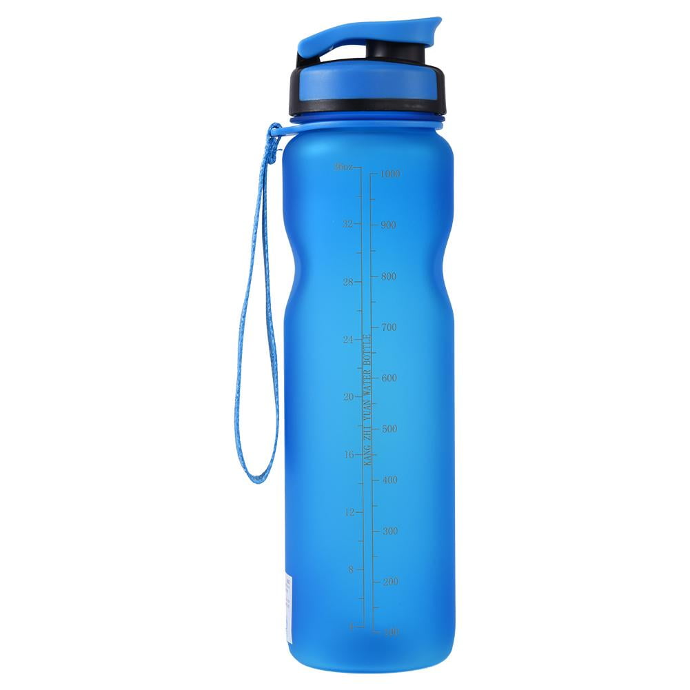 1000ml Portable Plastic Square Leakproof Drinking Beverage Water Bottle Cup Tool