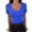 Blue, variant on Women Short Sleeve V Neck Ribbed Knit Fitted Shirts, Basic Tees Tops 2026 Summer Casual T-Shirts Going Out Outfits, Summer Casual T-Shirts Going Out Outfits Army Green L