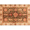 thumbnail image 1 of Ahgly Company Indoor Rectangle Oriental Orange Traditional Area Rugs, 6' x 9', 1 of 4
