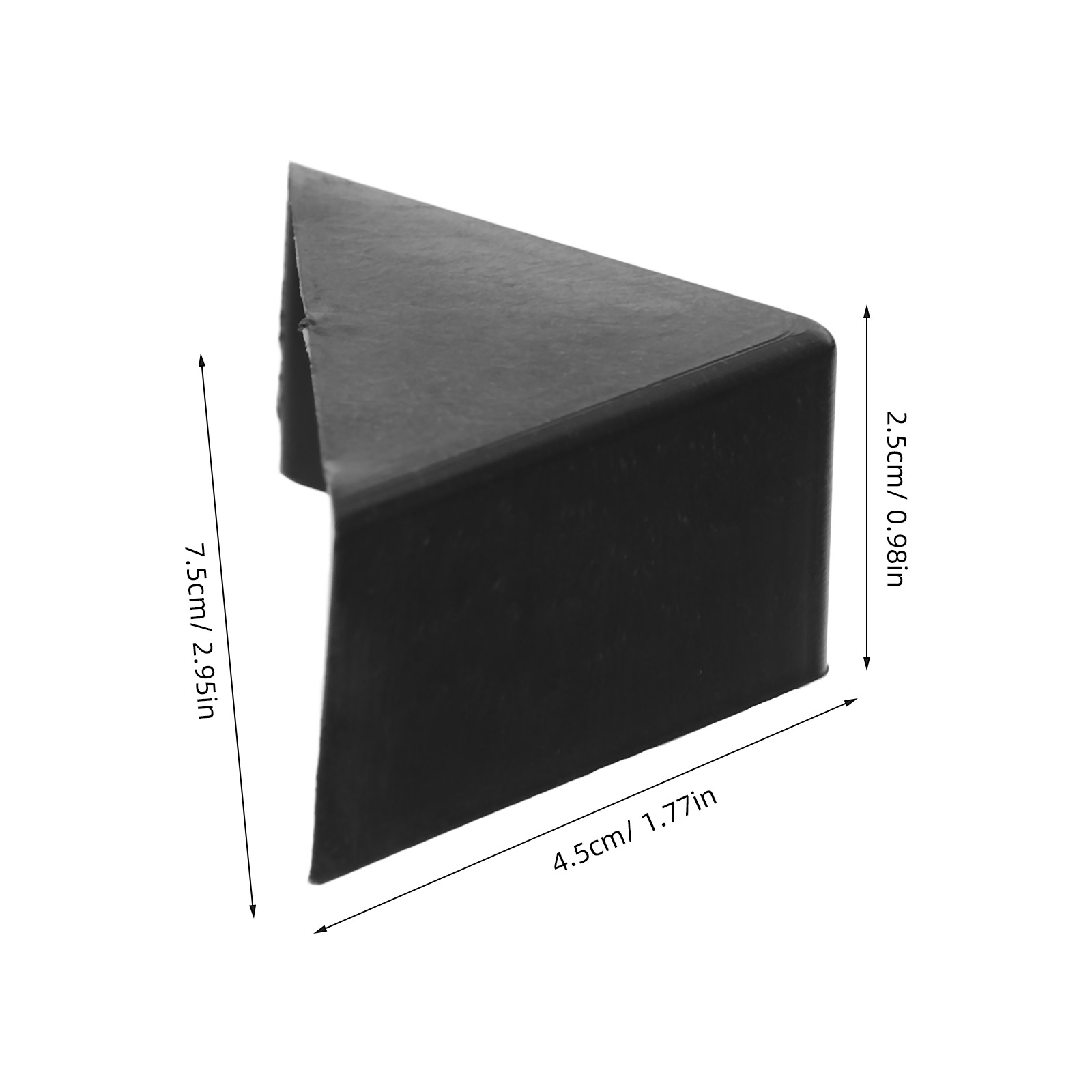 LOLIPPYY 200Pcs Plastic Picture Frame Corner Protectors Black for Home Use and Shipping Protection