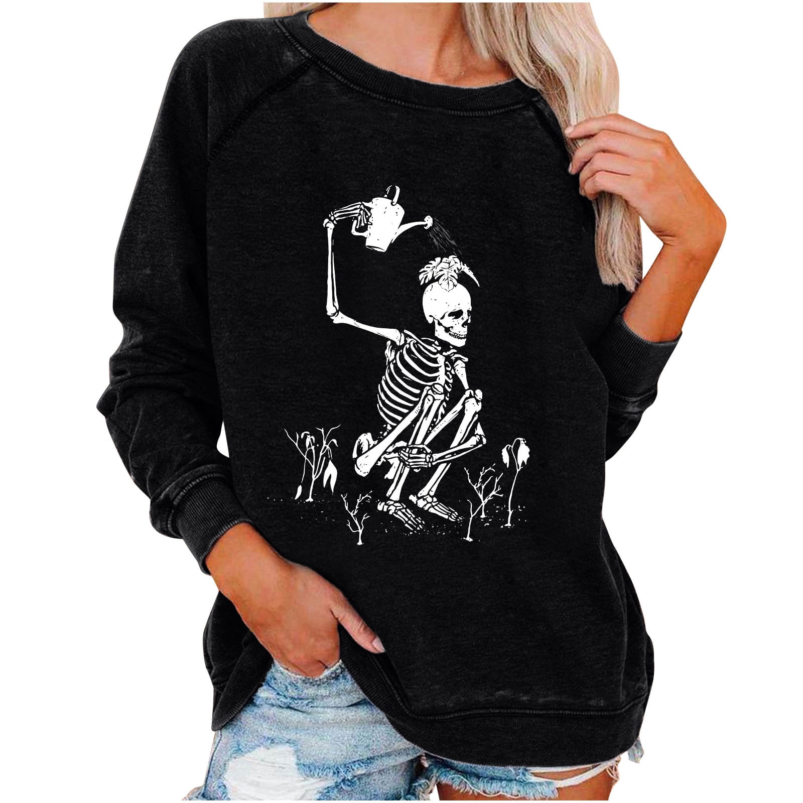 Y2K Halloween Sweatshirt for Women 
