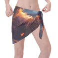 thumbnail image 2 of Disketp Lazy Stone Bear Women Swimsuit Cover Up Short Chiffon Summer Beach Sarong Bikini Wrap Skirt Bathing Suit, 2 of 5