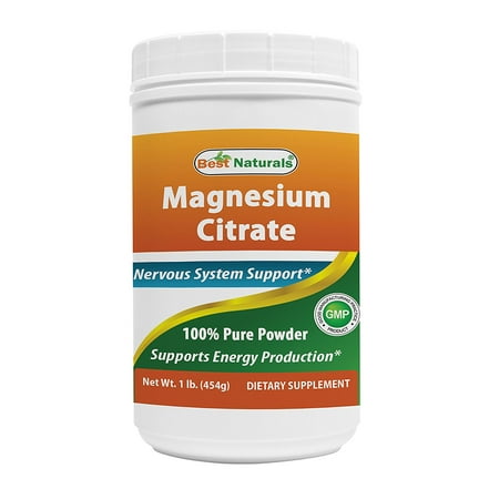 Best Naturals Magnesium Citrate Powder 1 pound (Best Brand Of Magnesium Citrate)