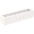 thumbnail image 2 of Blanco - Caja de Madera de Té Multi-Rejilla Adepaton LN-2067-2, 2 of 4