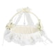 thumbnail image 3 of Cesta de flores blancas para bodas, cesta de flores blancas para bodas, cesta de flores para bodas, cesta de bodas de eficiencia óptima, 3 of 12