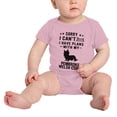 thumbnail image 2 of Sorry I Can't I Have Plans With My Pembroke Welsh Corgi Love Pet Dog Cute Baby Jumpsuits (Pink, 6-12 Months), 2 of 5