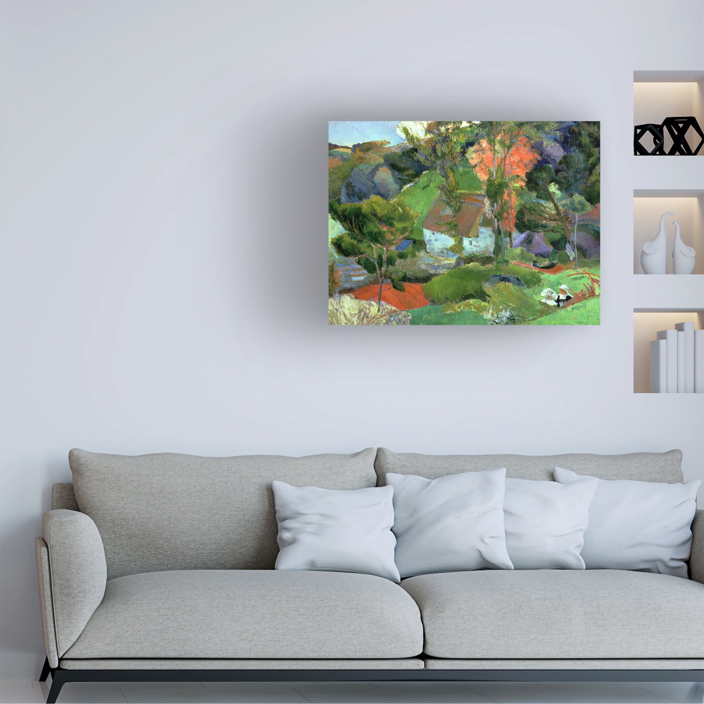 Trademark Fine Art Paul Gauguin Landscape at Pont Aven Canvas Wall