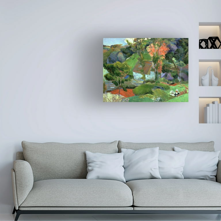 Trademark Fine Art Paul Gauguin Landscape at Pont Aven Canvas Wall