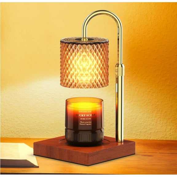 Candle Warmer Lamp with Dimmer/Timer/Adjustable Height,Electric Candle Lamp Warmer for Jar Candles,Home Decor Valentines Day Gifts for Daughter/Mom/Women