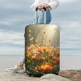 thumbnail image 5 of Cauagu Butterflies In Flower Field Print Travel Luggage Cover,Travel Dust-proof Suitcase Cover Softside Suitcase Protector for 18-32inch,Not Included Suitcase, 5 of 8