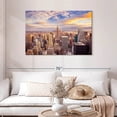 thumbnail image 2 of Elephant Stock Ny From Above Wall Art - Horizontal Canvas Wall Art - Living Room Wall Decor - City Canvas - Blue And Orange Decor - 45" x 30", 2 of 8