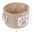 thumbnail image 4 of Unique Bargains Cotton Storage Cube with Handles Beige 13*8.1in, 4 of 6