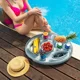 thumbnail image 4 of Flotadores para bebidas, soporte flotante para bebidas para piscina, accesorios para piscinas, flotadores para bebidas en piscina, bandeja para inflar, 4 of 5
