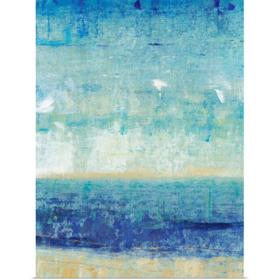 Great BIG Canvas | Rolled Tim O'Toole Poster Print entitled Beach Horizon I