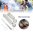 thumbnail image 4 of 4 stycken grillkorgar i rostfritt stål med stativ - Xin, 4 of 5