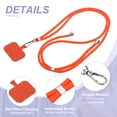 thumbnail image 3 of Lanyard para teléfono inteligente Uxcell, lanyard universal para teléfono celular, correa ajustable para teléfono, lanyard cruzado, parche naranja, 3 of 7