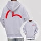 thumbnail image 3 of Sudadera con capucha con estampado de evisu para hombre y mujer, prenda de algodón puro con estampado de dibujos animados, a la moda, para parejas, 2024, 3 of 4