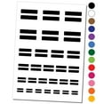 thumbnail image 1 of Equal Sign Math Symbol Water Resistant Temporary Tattoo Set Fake Body Art Collection - Light Blue, 1 of 6