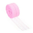 thumbnail image 1 of Unique Bargains 1.8 Inch Wide 25 Yards Lace Trim Ribbon, Sewing Lace Roll Gift Package Pattern Wrapping for Party Home Decoration Dress Craft, Pink, 1 of 6