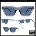 thumbnail image 3 of Womens Retro Triangular Rectangle Squared Cat Eye Plastic Sunglasses Slate - Black, 3 of 8