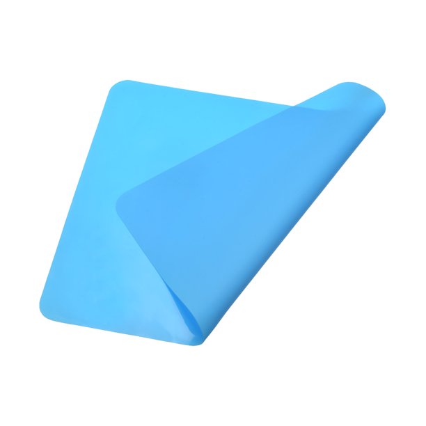 Silicona Mantel Individual 2uds, Antiadherente Hornear Tapete Resistente Calor Mesa Tapetes Antideslizantes Encimera Protector Almohadilla para Cocina, Restaurante, Café, Azul
