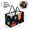 thumbnail image 2 of Ramadan Lantern Reusable Foldable Laundry Basket Large Capacity Oxford Cloth Grocery Bags Collapsible Bucket Shopping Bag, 2 of 7